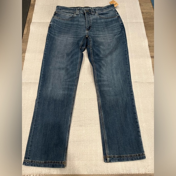 [W34L32Ins31”]Duluth Trading Ballroom Double Flex Jeans High Rise Straight - Picture 1 of 11